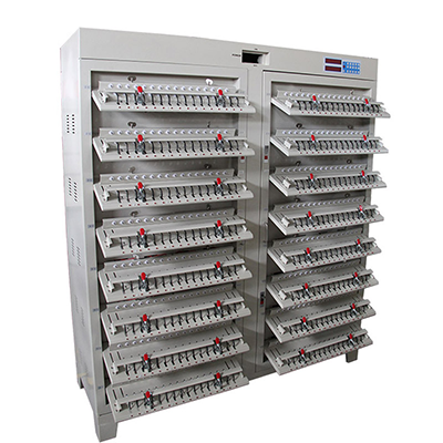 Cylindrical cell charge and discharge tester Cylindrical cell charge and discharge tester