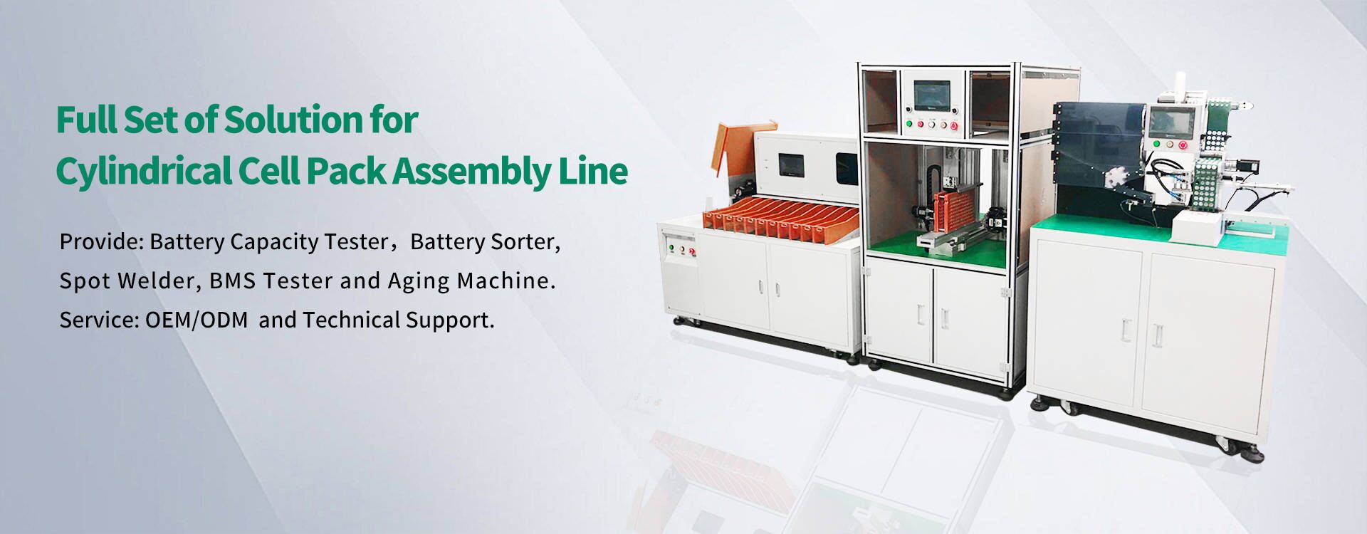 Full Set of Soution For Li-ion Battery Pack Assembly Line