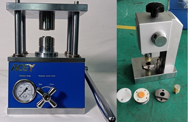 Hydraulic coin cell sealing machine and Punching machine