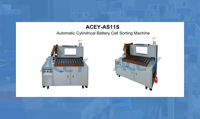 18650 21700 26650 32650 32700 Automatic Cylindrical Battery Cell Sorting Machine For Battery Pack